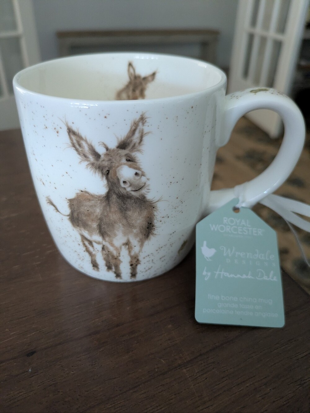 Royal Worcester Wrendale Designs Donkey Mug - White and Brown